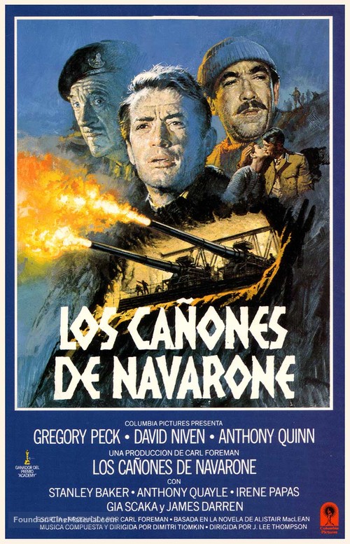 The Guns of Navarone - Spanish Movie Cover