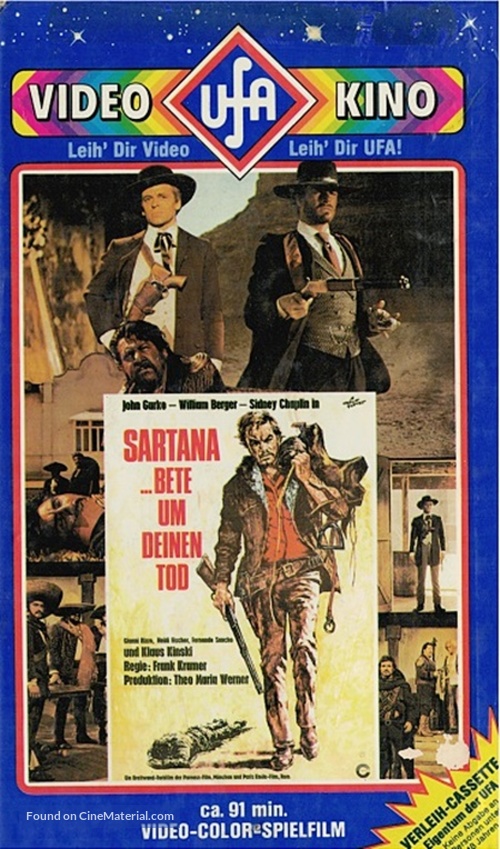 Se incontri Sartana prega per la tua morte - German VHS movie cover