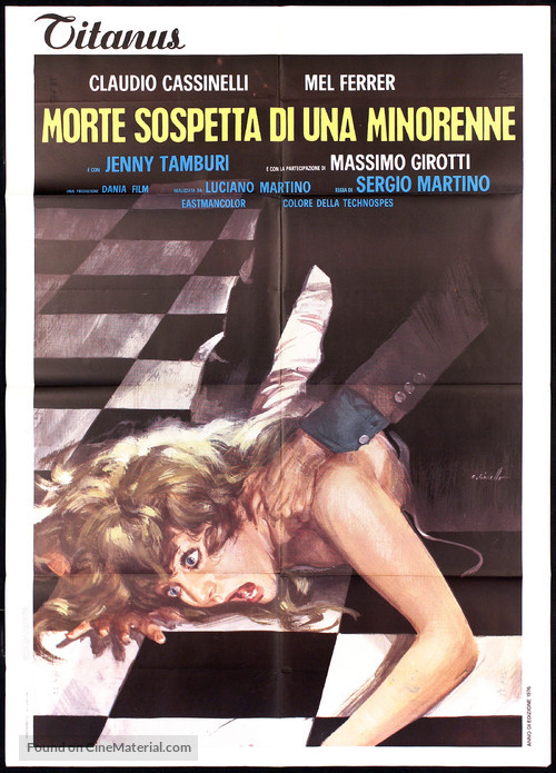 Morte sospetta di una minorenne - Italian Movie Poster