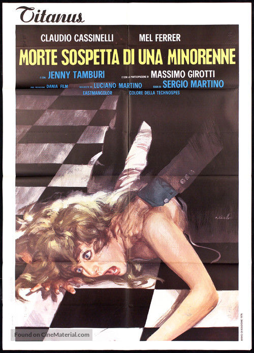 Morte sospetta di una minorenne - Italian Movie Poster