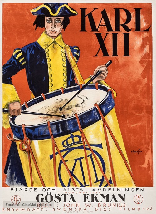 Karl XII - Swedish Movie Poster