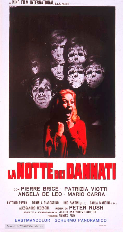 La notte dei dannati - Italian Movie Poster