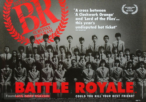 Battle Royale - British Movie Poster