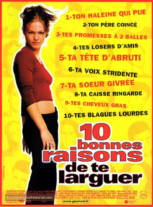 10 Things I Hate About You - French Movie Poster