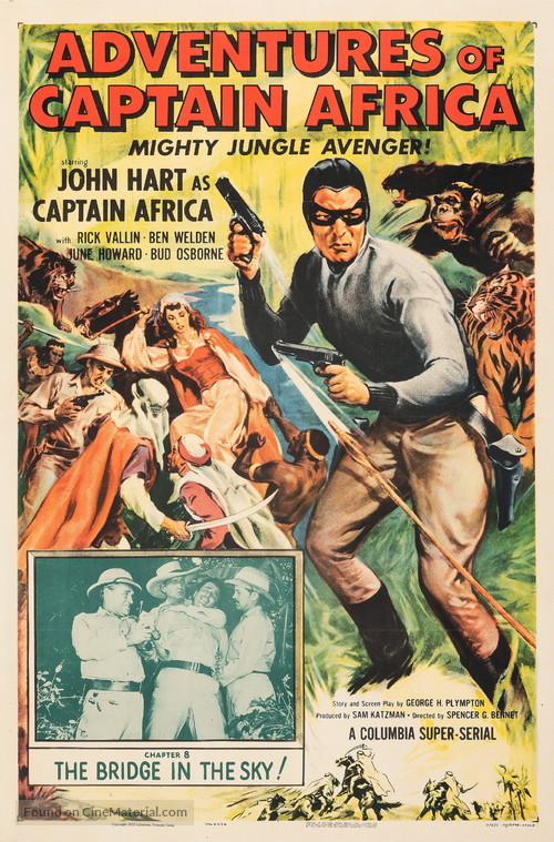 Adventures of Captain Africa, Mighty Jungle Avenger! - Movie Poster