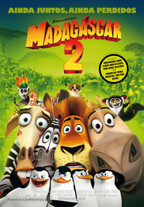 Madagascar: Escape 2 Africa - Portuguese Movie Poster