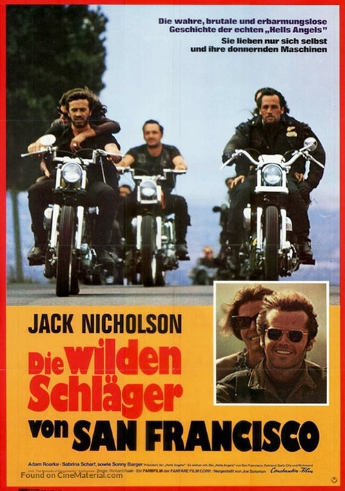 Hells Angels on Wheels - German Movie Poster