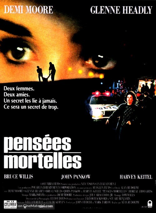 Mortal Thoughts - French Movie Poster