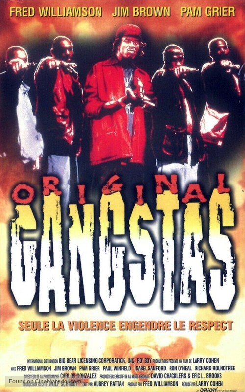 Original Gangstas - French VHS movie cover