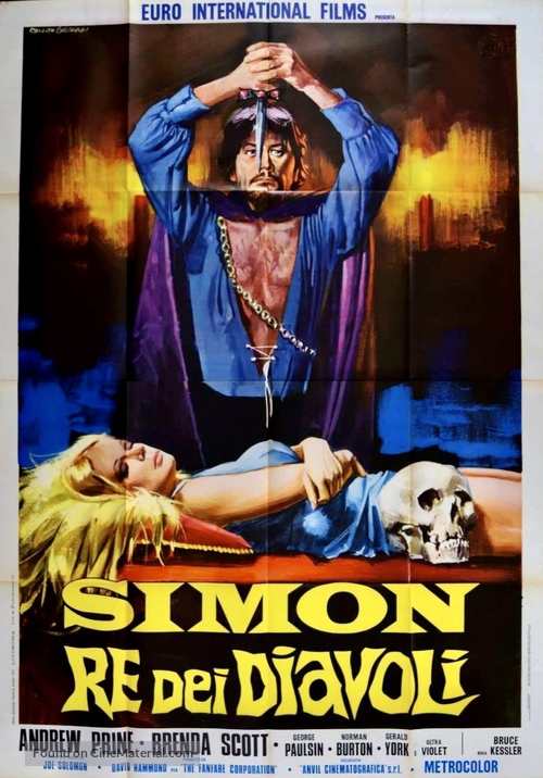 Simon, King of the Witches - Italian Movie Poster