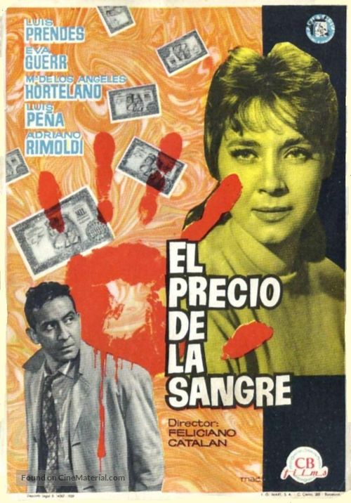 El precio de la sangre - Spanish Movie Poster