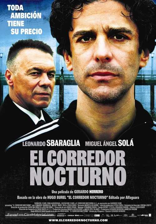 El corredor nocturno - Argentinian Movie Poster