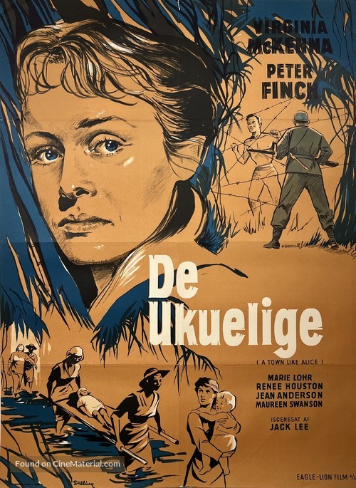 A Town Like Alice - Danish Movie Poster