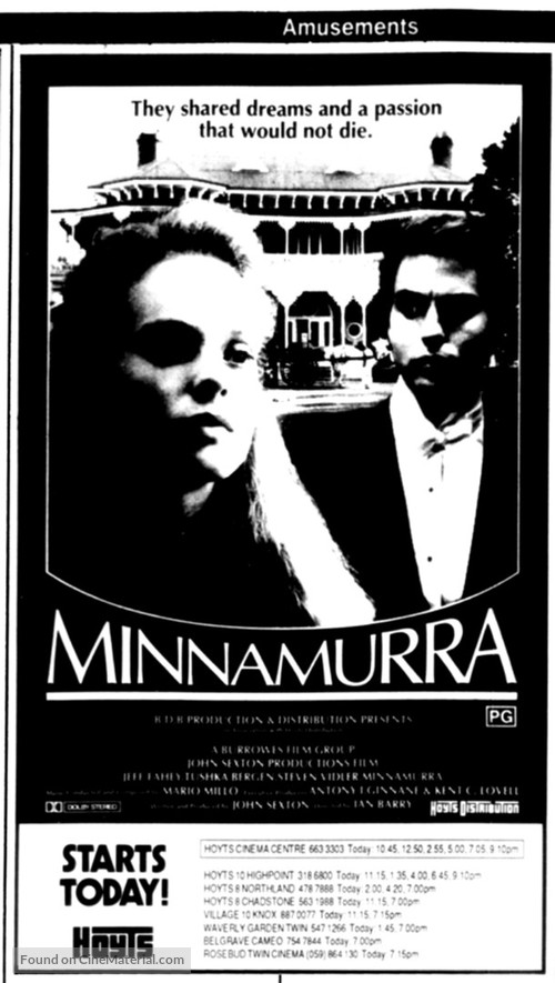 Minnamurra - Australian poster