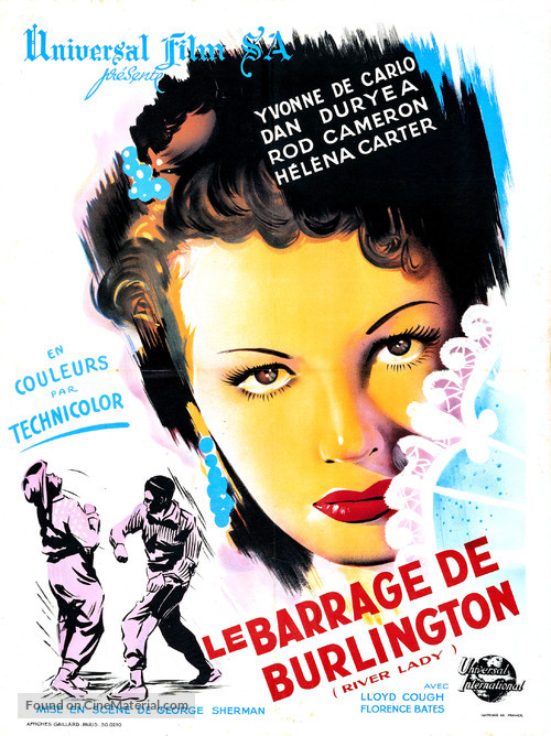 River Lady - French Movie Poster