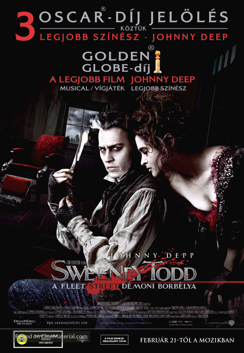 Sweeney Todd: The Demon Barber of Fleet Street - Hungarian Movie Poster