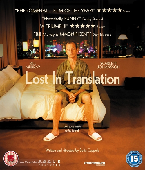 Lost in Translation - British Blu-Ray movie cover