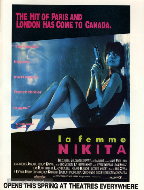 Nikita - Canadian Movie Poster