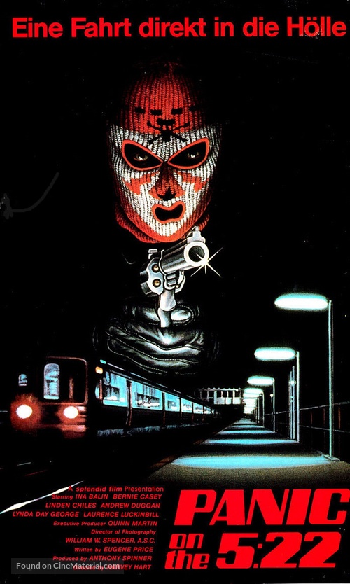 Panic on the 5:22 - German VHS movie cover