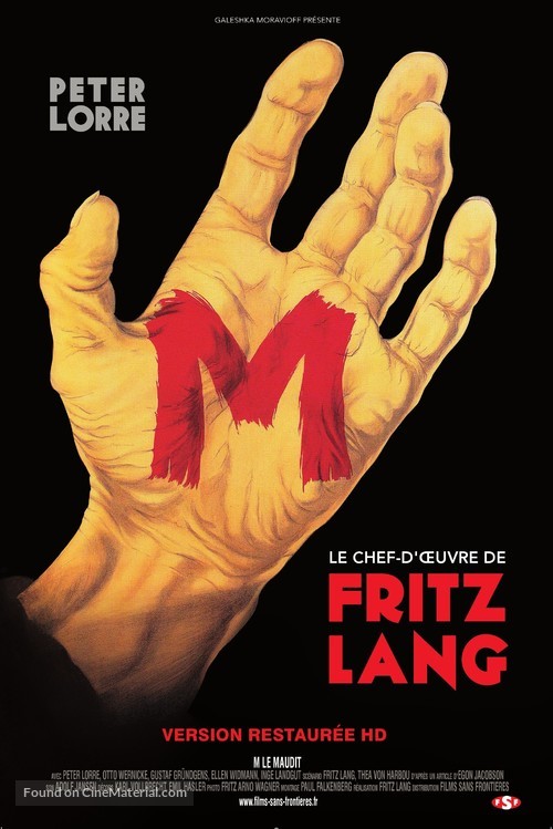 M - French Re-release movie poster