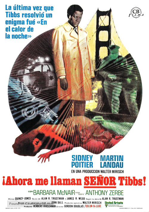 They Call Me MISTER Tibbs! - Spanish Movie Poster
