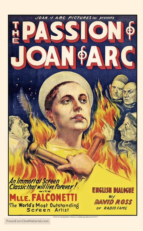 La passion de Jeanne d&#039;Arc - Movie Poster