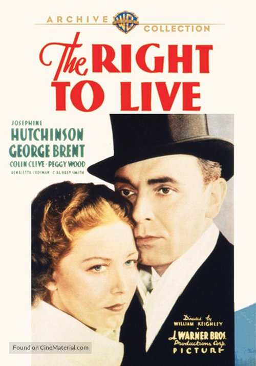 The Right to Live - DVD movie cover