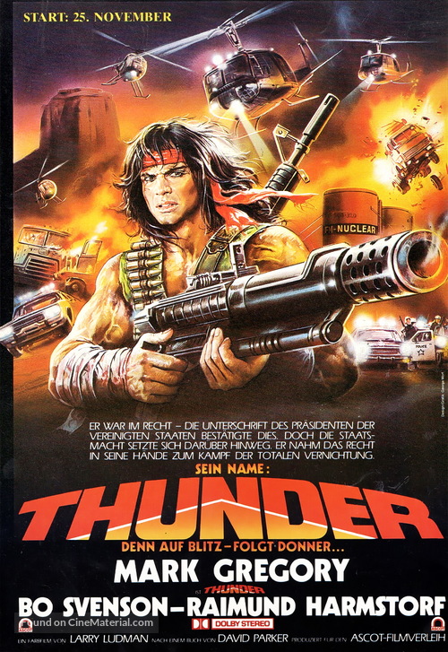 Thunder - German Movie Poster