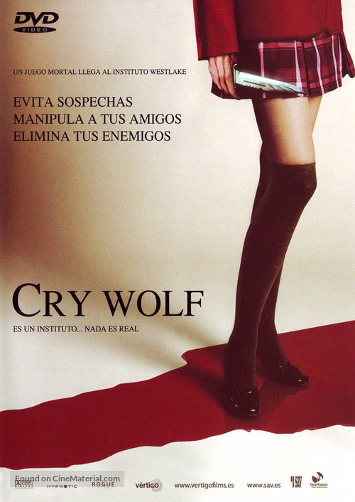 Cry Wolf - Spanish DVD movie cover