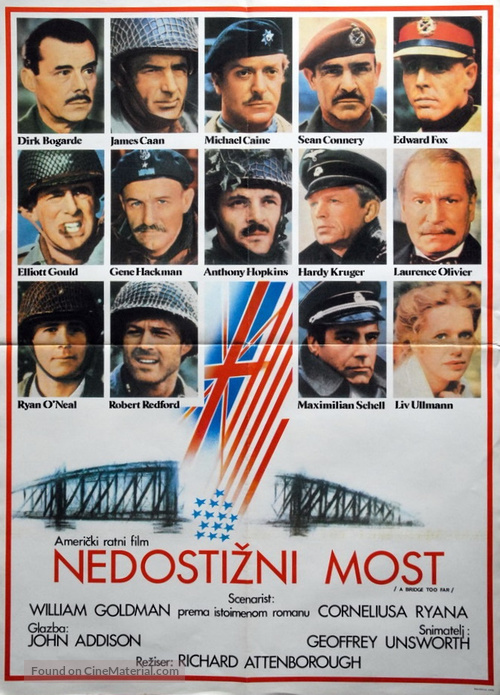 A Bridge Too Far - Yugoslav Movie Poster