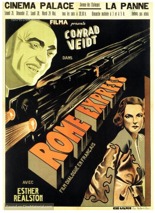 Rome Express - Belgian Movie Poster