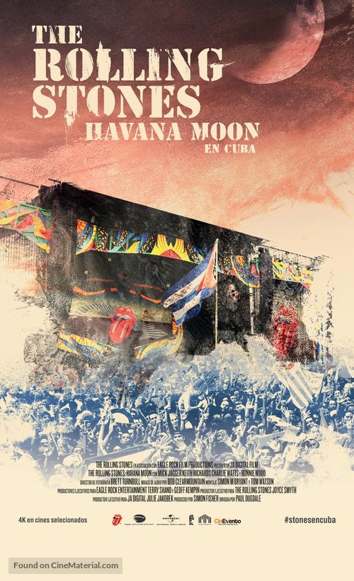 The Rolling Stones Havana Moon - Chilean Movie Poster