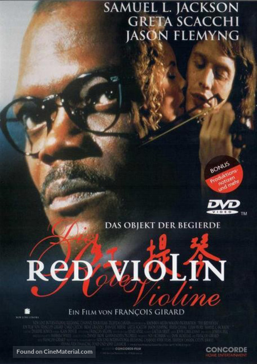 The Red Violin - German DVD movie cover