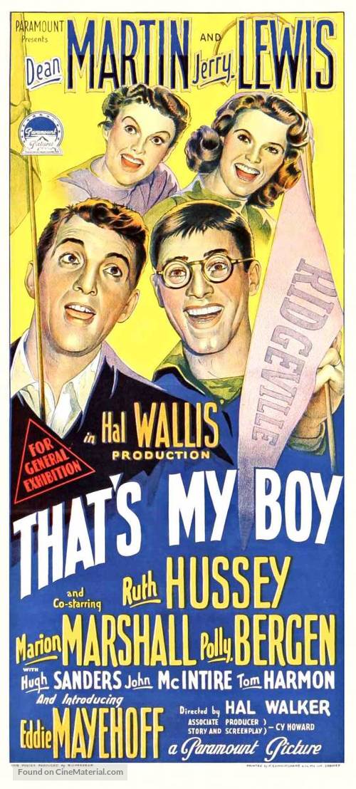 That&#039;s My Boy - Australian Movie Poster