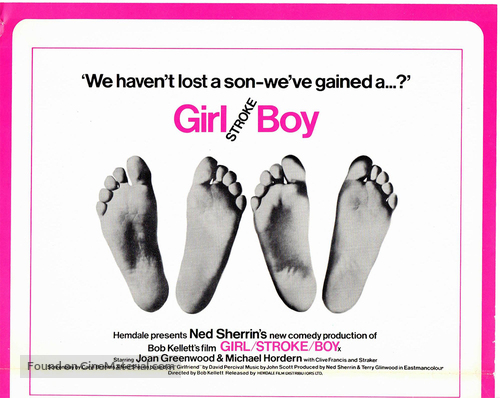 Girl Stroke Boy - British Movie Poster