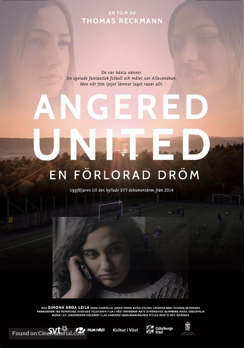 Angered United: En F&ouml;rlorad Dr&ouml;m - Swedish Movie Poster