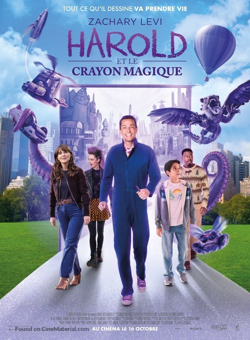 Harold and the Purple Crayon - French Movie Poster