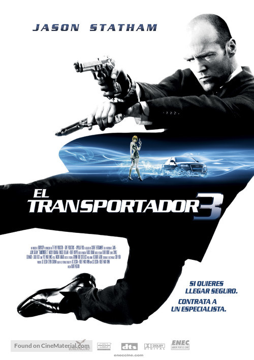 Transporter 3 - Uruguayan Movie Poster