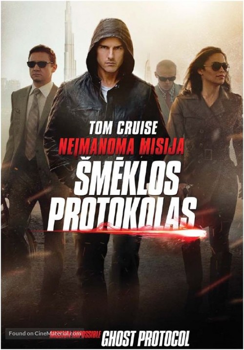 Mission: Impossible - Ghost Protocol - Lithuanian Movie Cover