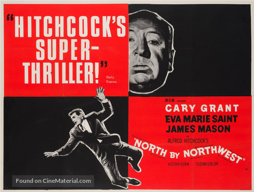 North by Northwest - British Movie Poster