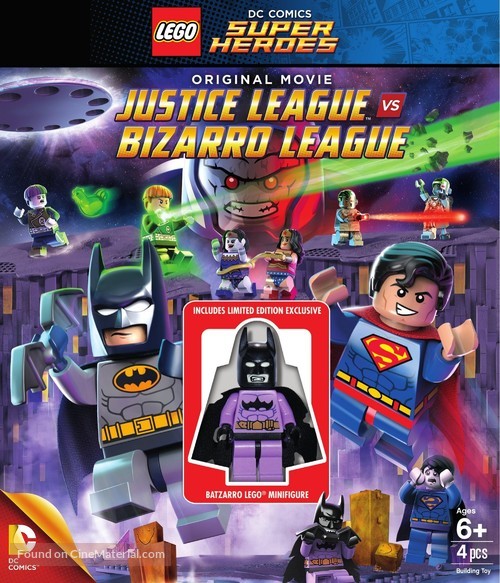 Lego DC Comics Super Heroes: Justice League vs. Bizarro League - Blu-Ray movie cover