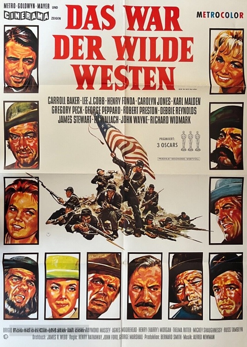 How the West Was Won - German Movie Poster
