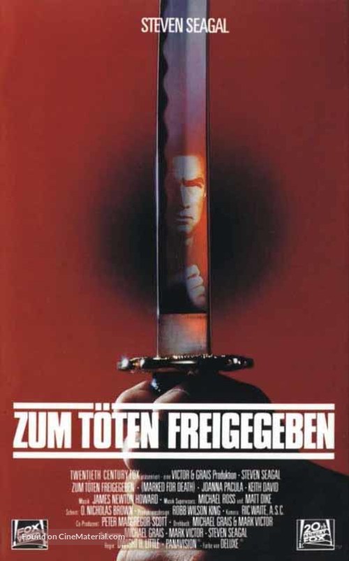 Marked For Death - German VHS movie cover