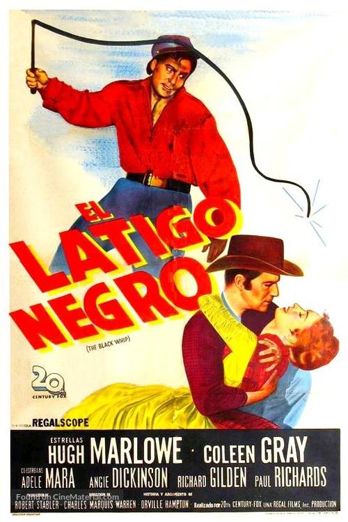 The Black Whip - Argentinian Movie Poster