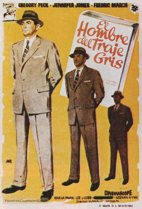 The Man in the Gray Flannel Suit - Spanish Movie Poster