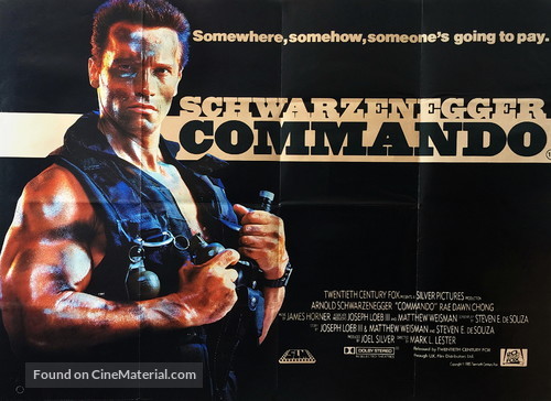 Commando - British Movie Poster