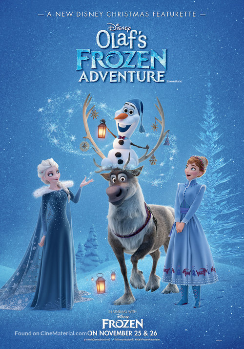 Olaf&#039;s Frozen Adventure - British Movie Poster