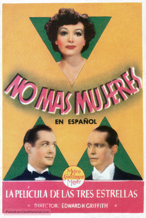 No More Ladies - Spanish Movie Poster