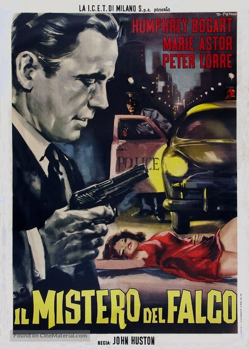 The Maltese Falcon - Italian Movie Poster