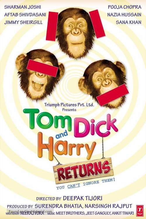 Tom Dick and Harry Returns - Indian Movie Poster